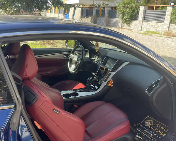 Синий Инфинити Q60, объемом двигателя 3 л и пробегом 69 тыс. км за 25000 $, фото 5 на Automoto.ua