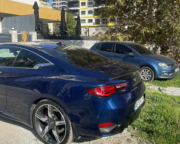 Синий Инфинити Q60, объемом двигателя 3 л и пробегом 69 тыс. км за 25000 $, фото 2 на Automoto.ua