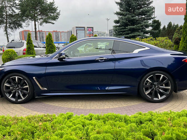 Синий Инфинити Q60, объемом двигателя 3 л и пробегом 12 тыс. км за 29800 $, фото 3 на Automoto.ua