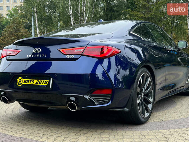 Синий Инфинити Q60, объемом двигателя 3 л и пробегом 12 тыс. км за 29800 $, фото 6 на Automoto.ua