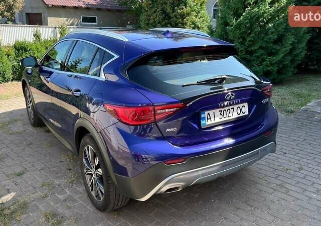 Синий Инфинити QX30, объемом двигателя 1.99 л и пробегом 47 тыс. км за 19500 $, фото 4 на Automoto.ua