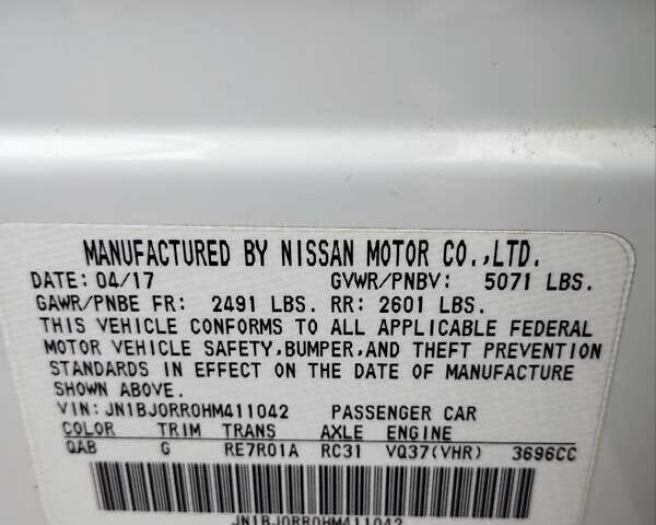 Белый Инфинити QX50, объемом двигателя 3.7 л и пробегом 125 тыс. км за 15900 $, фото 55 на Automoto.ua