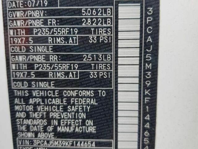 Белый Инфинити QX50, объемом двигателя 2 л и пробегом 203 тыс. км за 13400 $, фото 10 на Automoto.ua