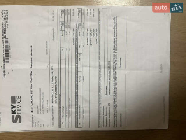 Черный Инфинити QX50, объемом двигателя 2 л и пробегом 155 тыс. км за 23500 $, фото 31 на Automoto.ua