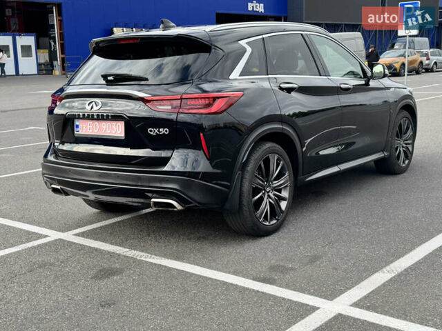 Черный Инфинити QX50, объемом двигателя 2 л и пробегом 66 тыс. км за 21500 $, фото 5 на Automoto.ua