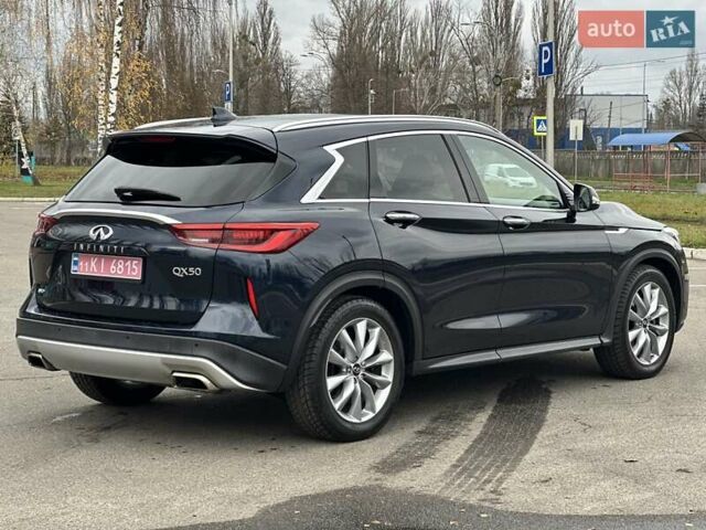 Синий Инфинити QX50, объемом двигателя 2 л и пробегом 65 тыс. км за 21000 $, фото 4 на Automoto.ua