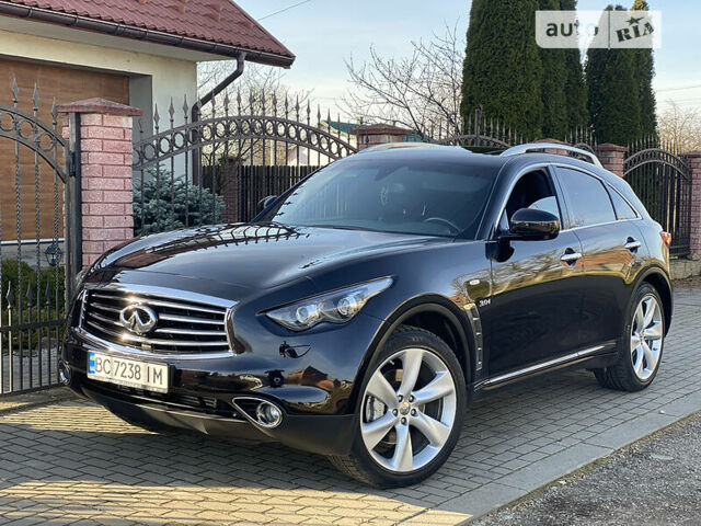 Черный Инфинити QX70, объемом двигателя 3 л и пробегом 80 тыс. км за 25000 $, фото 3 на Automoto.ua