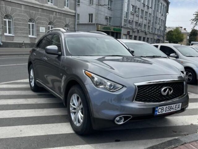 Сірий Інфініті QX70, об'ємом двигуна 0.37 л та пробігом 55 тис. км за 20999 $, фото 2 на Automoto.ua