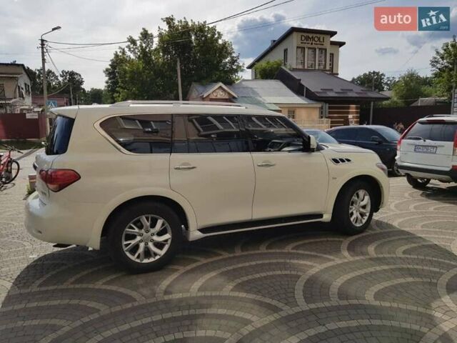 Белый Инфинити QX80, объемом двигателя 5.55 л и пробегом 155 тыс. км за 19000 $, фото 3 на Automoto.ua