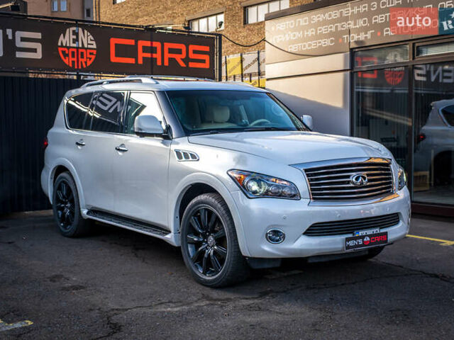 Белый Инфинити QX80, объемом двигателя 5.55 л и пробегом 81 тыс. км за 25000 $, фото 1 на Automoto.ua