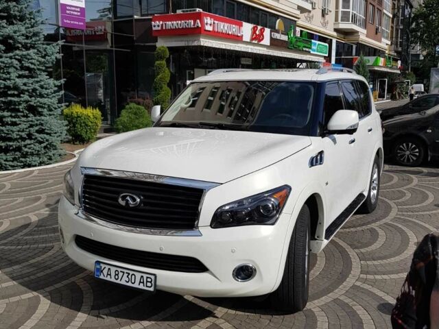Белый Инфинити QX80, объемом двигателя 5.6 л и пробегом 2 тыс. км за 19000 $, фото 1 на Automoto.ua