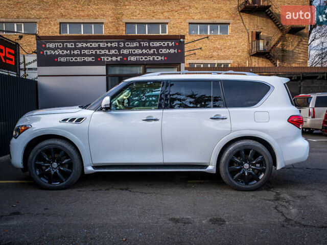 Белый Инфинити QX80, объемом двигателя 5.55 л и пробегом 81 тыс. км за 25000 $, фото 4 на Automoto.ua