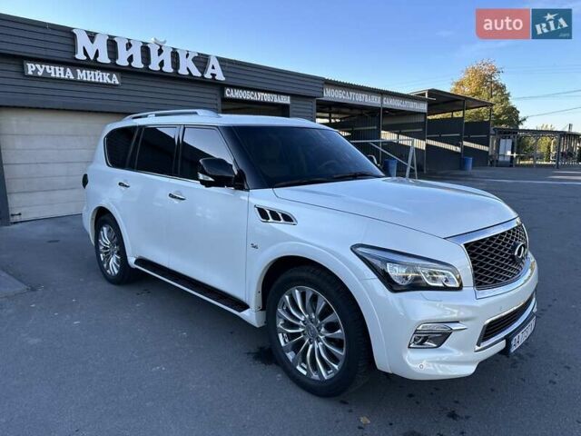 Белый Инфинити QX80, объемом двигателя 5.55 л и пробегом 48 тыс. км за 29900 $, фото 11 на Automoto.ua