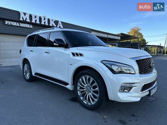 Белый Инфинити QX80, объемом двигателя 5.55 л и пробегом 48 тыс. км за 29900 $, фото 15 на Automoto.ua