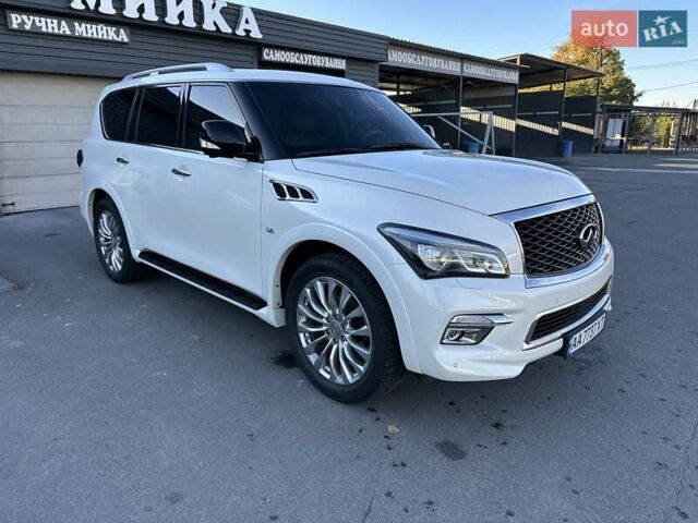 Белый Инфинити QX80, объемом двигателя 5.55 л и пробегом 48 тыс. км за 29900 $, фото 6 на Automoto.ua