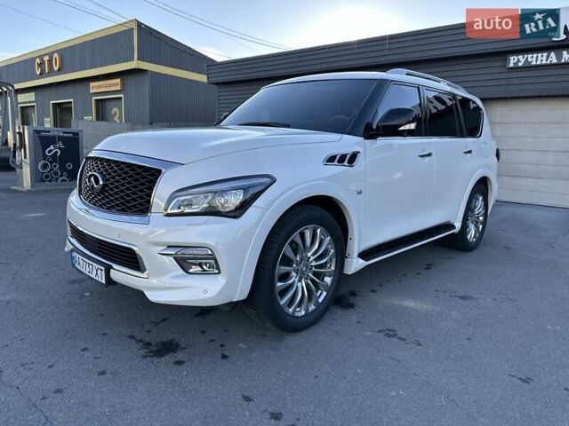 Белый Инфинити QX80, объемом двигателя 5.55 л и пробегом 48 тыс. км за 29900 $, фото 14 на Automoto.ua