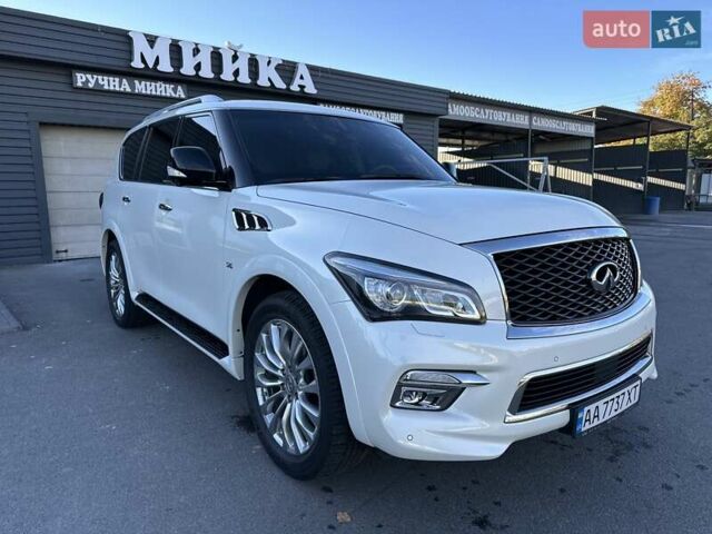Белый Инфинити QX80, объемом двигателя 5.55 л и пробегом 48 тыс. км за 29900 $, фото 10 на Automoto.ua