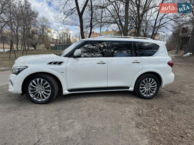 Белый Инфинити QX80, объемом двигателя 5.6 л и пробегом 162 тыс. км за 28800 $, фото 2 на Automoto.ua