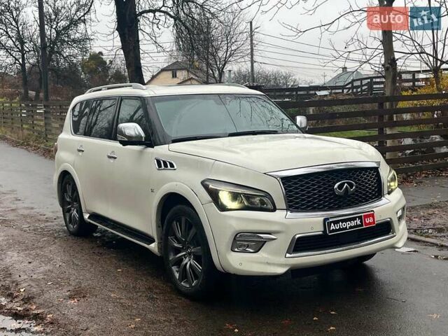 Белый Инфинити QX80, объемом двигателя 5.6 л и пробегом 172 тыс. км за 22990 $, фото 2 на Automoto.ua