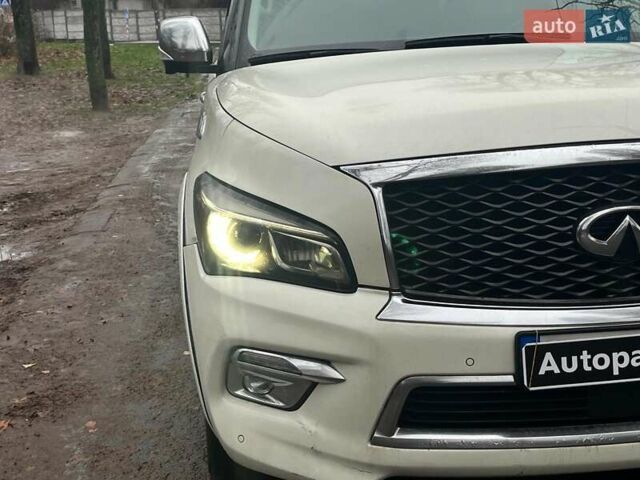 Белый Инфинити QX80, объемом двигателя 5.6 л и пробегом 172 тыс. км за 22990 $, фото 3 на Automoto.ua