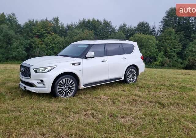 Белый Инфинити QX80, объемом двигателя 5.6 л и пробегом 75 тыс. км за 44000 $, фото 35 на Automoto.ua