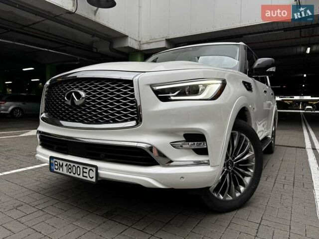 Белый Инфинити QX80, объемом двигателя 5.55 л и пробегом 57 тыс. км за 44000 $, фото 5 на Automoto.ua