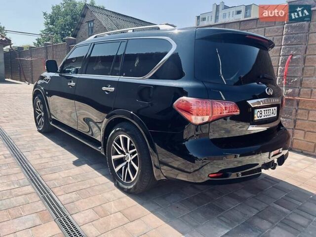 Черный Инфинити QX80, объемом двигателя 5.55 л и пробегом 165 тыс. км за 22000 $, фото 11 на Automoto.ua