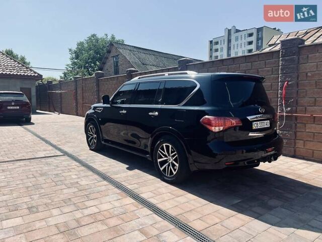 Черный Инфинити QX80, объемом двигателя 5.55 л и пробегом 165 тыс. км за 22000 $, фото 4 на Automoto.ua