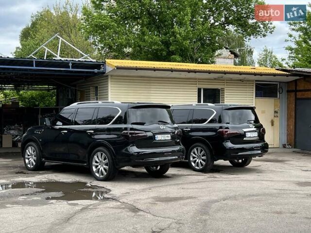 Черный Инфинити QX80, объемом двигателя 5.55 л и пробегом 198 тыс. км за 21999 $, фото 2 на Automoto.ua