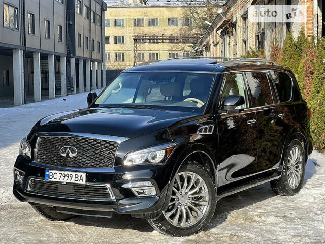 Черный Инфинити QX80, объемом двигателя 5.6 л и пробегом 169 тыс. км за 28900 $, фото 2 на Automoto.ua