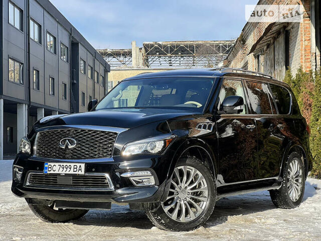 Черный Инфинити QX80, объемом двигателя 5.6 л и пробегом 169 тыс. км за 28900 $, фото 1 на Automoto.ua