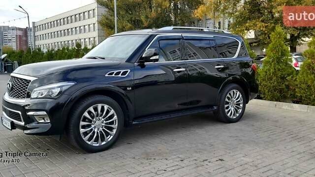 Черный Инфинити QX80, объемом двигателя 5.55 л и пробегом 105 тыс. км за 28300 $, фото 4 на Automoto.ua