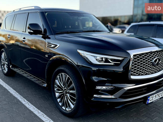 Черный Инфинити QX80, объемом двигателя 5.55 л и пробегом 80 тыс. км за 46500 $, фото 3 на Automoto.ua