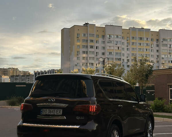 Коричневый Инфинити QX80, объемом двигателя 5.55 л и пробегом 157 тыс. км за 31000 $, фото 4 на Automoto.ua