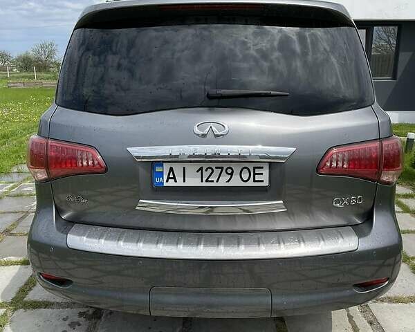 Серый Инфинити QX80, объемом двигателя 5.6 л и пробегом 207 тыс. км за 26500 $, фото 15 на Automoto.ua