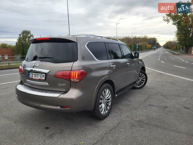 Серый Инфинити QX80, объемом двигателя 5.55 л и пробегом 112 тыс. км за 25500 $, фото 1 на Automoto.ua