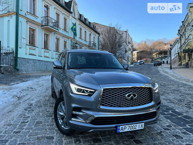 Серый Инфинити QX80, объемом двигателя 5.6 л и пробегом 74 тыс. км за 49000 $, фото 22 на Automoto.ua