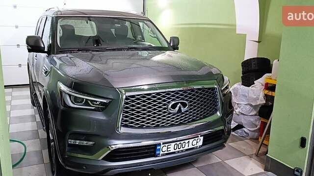 Инфинити QX80 2019 в Черновцах на Automoto.ua Серый Инфинити QX80, объемом двигателя 5.6 л и пробегом 100 тыс. км за 49500 $, фото 1 на Automoto.ua