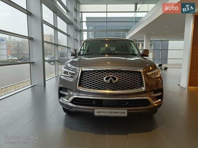 Серый Инфинити QX80, объемом двигателя 5.55 л и пробегом 98 тыс. км за 54900 $, фото 5 на Automoto.ua