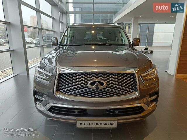 Серый Инфинити QX80, объемом двигателя 5.55 л и пробегом 98 тыс. км за 54900 $, фото 7 на Automoto.ua