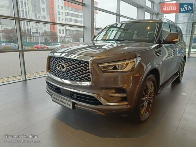Серый Инфинити QX80, объемом двигателя 5.55 л и пробегом 98 тыс. км за 54900 $, фото 4 на Automoto.ua