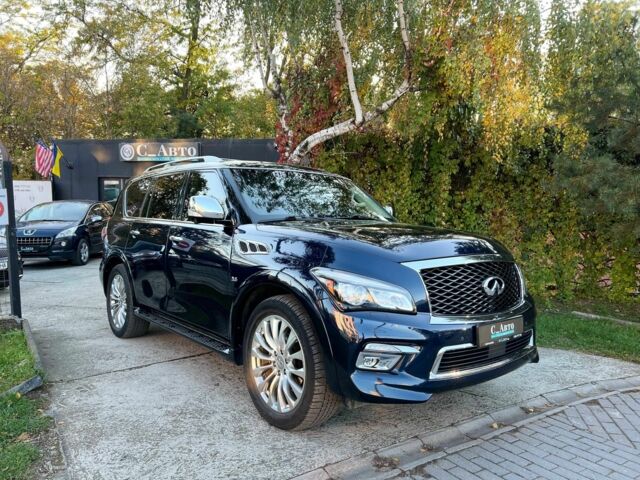 Инфинити QX80 2014 в Черновцах на Automoto.ua Синий Инфинити QX80, объемом двигателя 5.6 л и пробегом 108 тыс. км за 23900 $, фото 4 на Automoto.ua