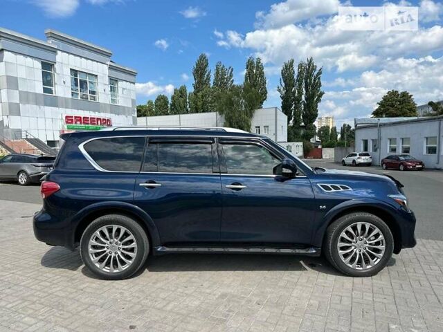 Синий Инфинити QX80, объемом двигателя 5.6 л и пробегом 250 тыс. км за 24990 $, фото 2 на Automoto.ua