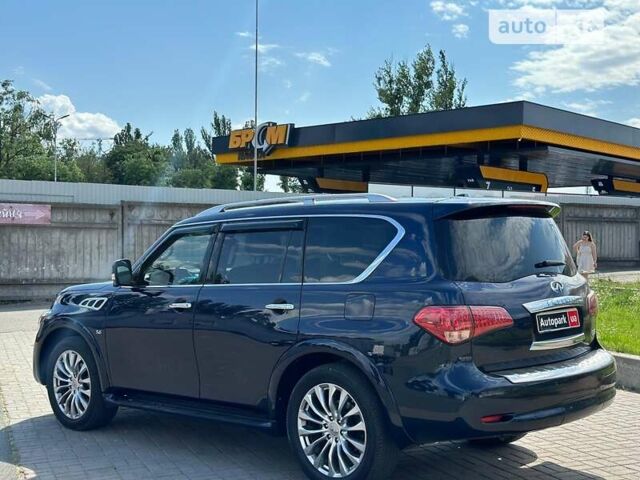 Синий Инфинити QX80, объемом двигателя 5.6 л и пробегом 250 тыс. км за 24990 $, фото 5 на Automoto.ua