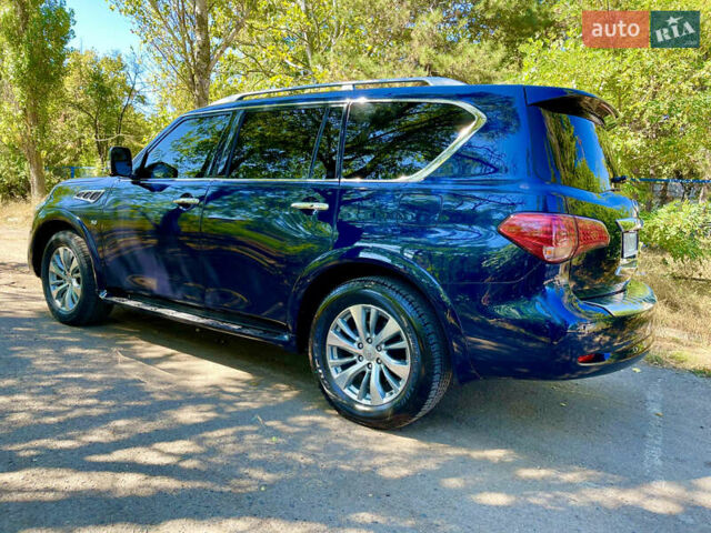 Синий Инфинити QX80, объемом двигателя 5.55 л и пробегом 40 тыс. км за 30500 $, фото 8 на Automoto.ua