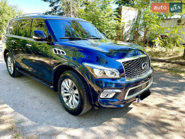 Синий Инфинити QX80, объемом двигателя 5.55 л и пробегом 40 тыс. км за 30500 $, фото 4 на Automoto.ua