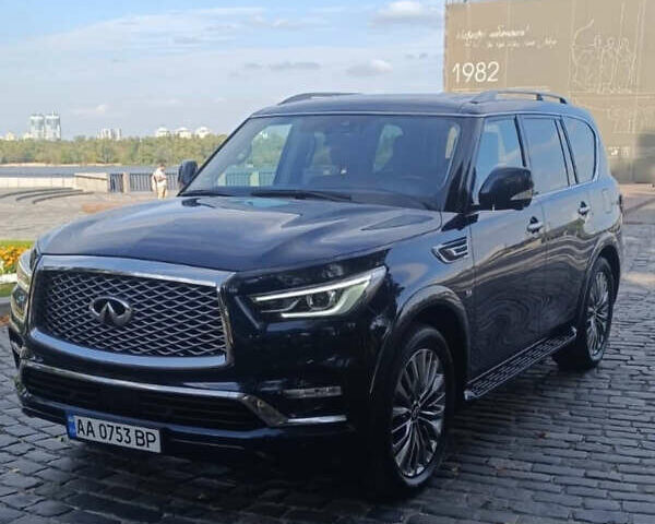 Синий Инфинити QX80, объемом двигателя 5.6 л и пробегом 105 тыс. км за 36000 $, фото 2 на Automoto.ua