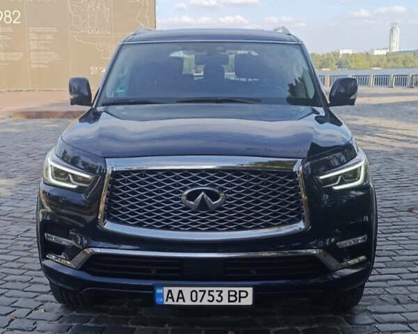 Синий Инфинити QX80, объемом двигателя 5.6 л и пробегом 105 тыс. км за 36000 $, фото 1 на Automoto.ua