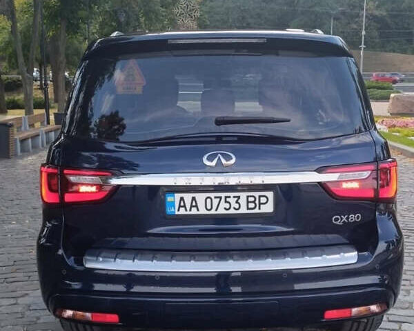 Синий Инфинити QX80, объемом двигателя 5.6 л и пробегом 105 тыс. км за 36000 $, фото 3 на Automoto.ua