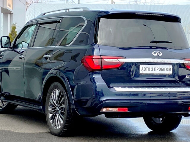 Синий Инфинити QX80, объемом двигателя 5.6 л и пробегом 157 тыс. км за 37900 $, фото 1 на Automoto.ua